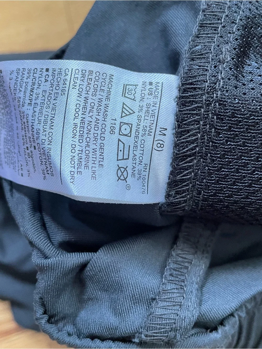 Old Navy boy's cargo tech jogger pants - dark gray, size 8